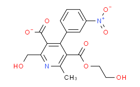 MC1U8562 | 122452-50-0 | 3,5-PYRIDINEDICARBOXYLIC ACID, 2-(HYDROXYMETHYL)-6-METHYL-4-(3-NITROPHENYL)-, 5-(2-HYDROXYETHYL) ESTER