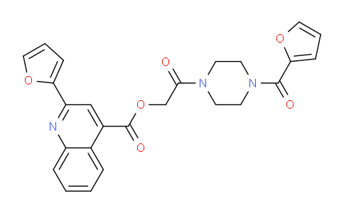 485362-61-6 | 4-喹啉羧酸，2-(2-呋喃基)-，2-[4-(2-呋喃基羰基)-1-哌嗪基]-2-氧代乙酯