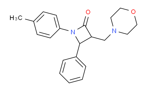 MC1Y3406 | 866049-15-2 | 1-(4-methylphenyl)-3-[(morpholin-4-yl)methyl]-4-phenylazetidin-2-one