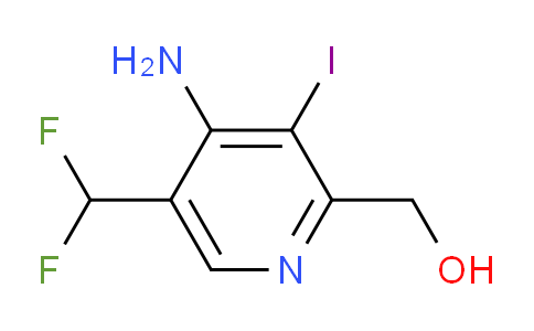 CAS No. 1803673-47-3, 4-Amino-5-(difluoromethyl)-3-iodopyridine-2-methanol