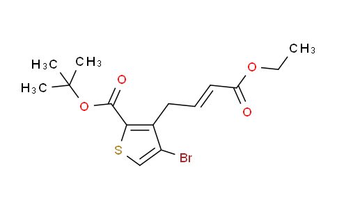 2740756-79-8 | tert-Butyl(E)-4-bromo-3-(4-ethoxy-4-oxobut-2-en-1-yl)thiophene-2-carboxylate