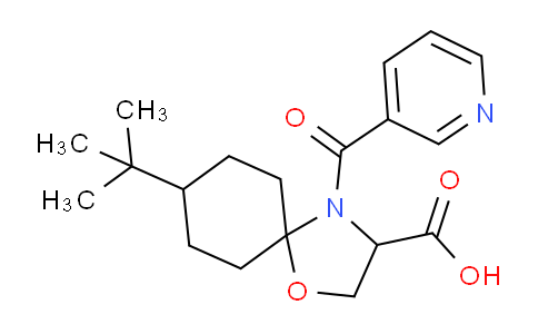 1326811-44-2 | 8-Tert-Butyl-4-(pyridine-3-carbonyl)-1-oxa-4-azaspiro[4.5]decane-3-carboxylic acid