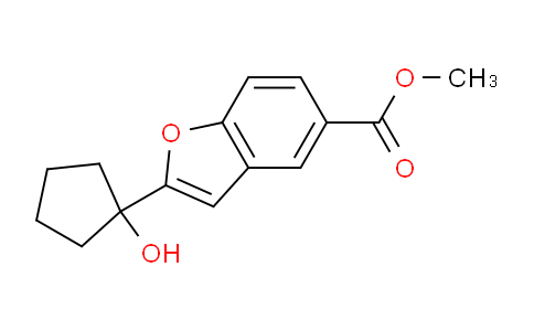 MC1Z7336 | 1154060-70-4 | Methyl 2-(1-hydroxycyclopentyl)-1-benzofuran-5-carboxylate