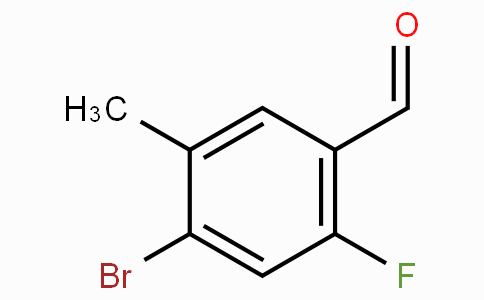 CAS No. 916792-23-9, 4-Bromo-2-fluoro-5-methylbenzaldehyde