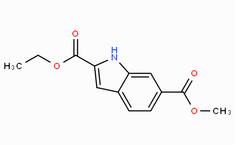 CAS No. 916792-63-7, 6-Methoxycarbonylindole-2-carboxylic acid ethyl ester