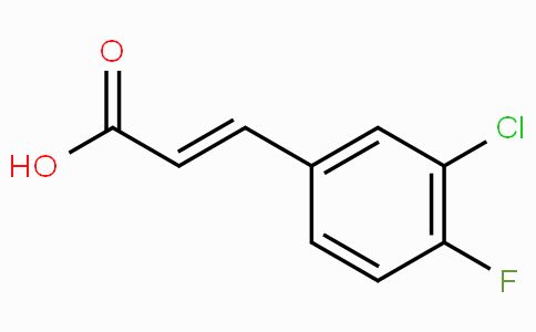 CAS No. 155814-22-5, 3-Chloro-4-fluorocinnamic acid