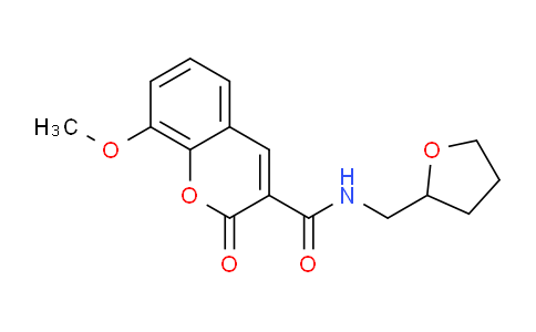 484022-71-1 | 8-methoxy-2-oxo-N-(tetrahydrofuran-2-ylmethyl)-2H-chromene-3-carboxamide