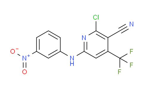 CAS No. 680214-05-5, 2-Chloro-6-(3-nitroanilino)-4-(trifluoromethyl)nicotinonitrile