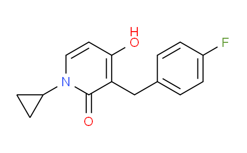 478247-85-7 | 1-cyclopropyl-3-[(4-fluorophenyl)methyl]-4-hydroxy-1,2-dihydropyridin-2-one