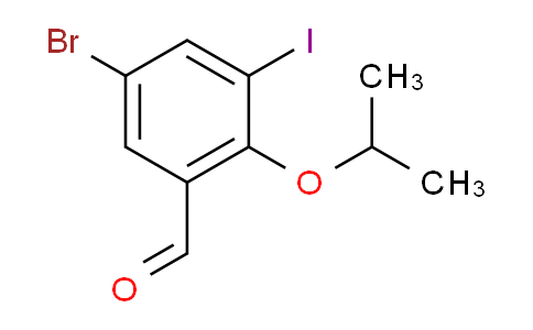 486993-97-9 | 5-bromo-3-iodo-2-(propan-2-yloxy)benzaldehyde