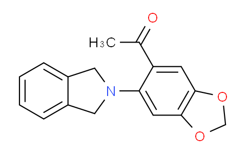 DY201Z30 | 860611-32-1 | 1-[6-(2,3-dihydro-1H-isoindol-2-yl)-2H-1,3-benzodioxol-5-yl]ethan-1-one