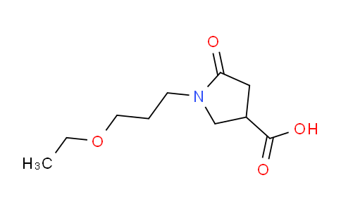 MC203F76 | 845546-17-0 | 1-(3-乙氧基丙基)-5-氧代-吡咯烷-3-羧酸