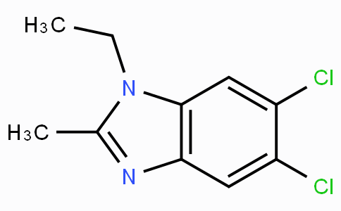 CAS No. 3237-62-5, 5,6-Dichloro-1-ethyl-2-methylbenzimidazole