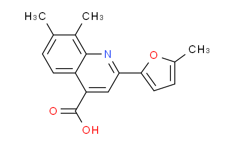 725687-85-4 | 7,8-Dimethyl-2-(5-methyl-2-furyl)quinoline-4-carboxylic acid