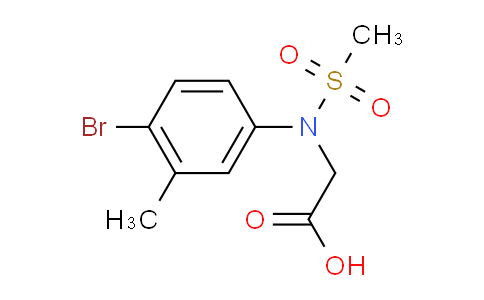 713085-08-6 | N-(4-Bromo-3-methylphenyl)-N-(methylsulfonyl)glycine