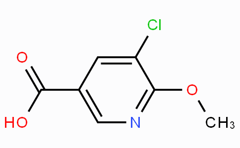 CAS No. 884494-85-3, 3-Chloro-5-carboxy-2-methoxypyridine
