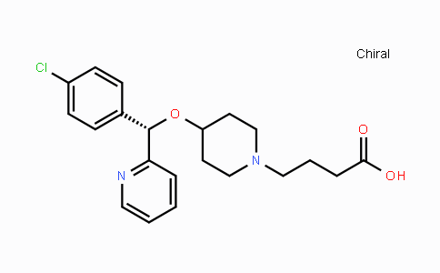 DY20878 | 125602-71-3 | (+)-(S)-4-[4-[1-(4-chlorophenyl)-1-(2-pyridyl)methoxy]piperidin-1-yl]butyric acid