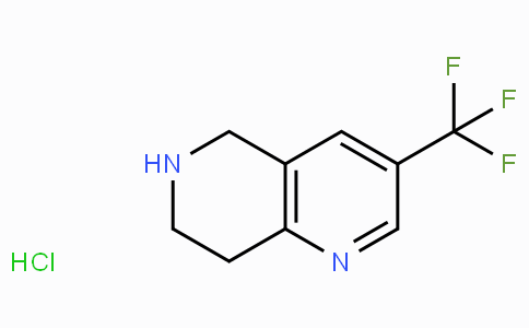 CAS No. 741736-95-8, 3-(Trifluoromethyl)-5,6,7,8-tetrahydro-1,6-naphthyridine hydrochloride