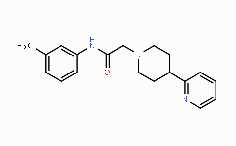 CAS No. 630116-49-3, N-(3-甲基苯基)-4-(2-吡啶)-1-哌啶乙酰胺