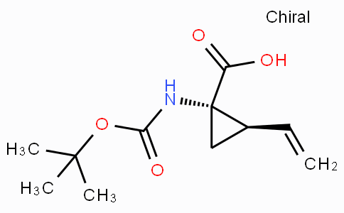 CAS No. 259214-55-6, (1S,2R)-REL-1-[[(1,1-二甲基乙氧基)羰基]氨基]-2-乙烯基-环丙羧酸
