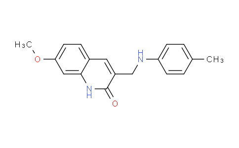 483290-96-6 | 7-Methoxy-3-{(4-methylphenyl)amino-methyl}-1,2-dihydroquinolin-2-one