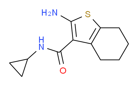 MC20M198 | 590355-47-8 | <br>2-Amino-4,5,6,7-tetrahydro-benzo[b]thiophene-3-carboxylic acid cyclopropyla mide