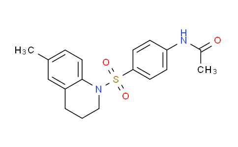 496054-71-8 | N-{4-[(6-methyl-1,2,3,4-tetrahydroquinolin-1-yl)sulfonyl]phenyl}acetamide