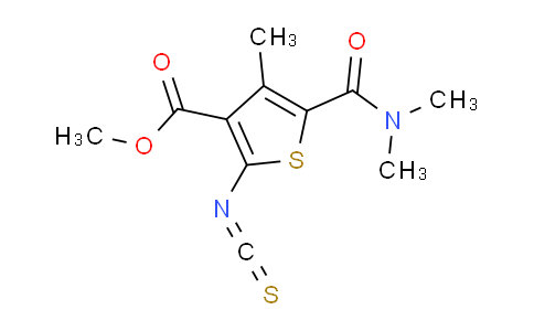 MC20M864 | 667436-03-5 | Methyl 5-(dimethylamino)carbonyl-2-isothiocyanato-4-methylthiophene-3-carboxylate