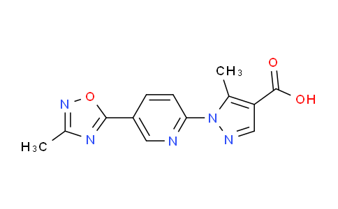 1351398-06-5 | 5-Methyl-1-[5-(3-methyl-[1,2,4]oxadiazol-5-yl)-pyridin-2-yl]-1H-pyrazole-4-carboxylic acid