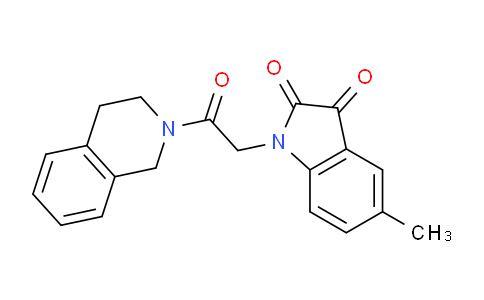 DY20W198 | 696626-50-3 | 1-2-(3,4-Dihydroisoquinolin-2(1H)-yl)-2-oxoethyl-5-methyl-1H-indole-2,3-dione