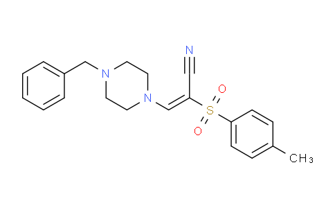 885186-63-0 | (2E)-3-(4-benzylpiperazin-1-yl)-2-(4-methylbenzenesulfonyl)prop-2-enenitrile