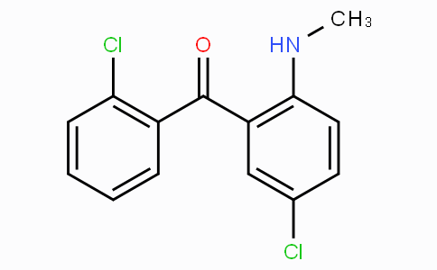 CAS No. 5621-86-3, 2'-Chloro-2-methylamino-5-chlorobenzophenone
