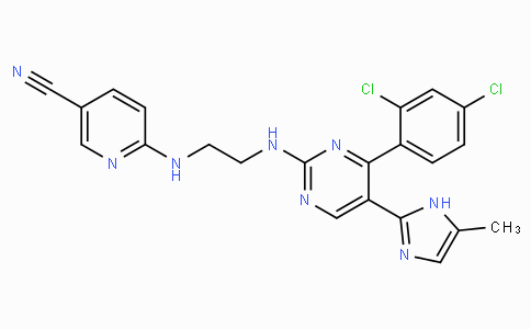 MC21044 | 252917-06-9 | 6-[2-[4-(2,4-二氯苯基)-5-(4-甲基-1H-咪唑-2-基)嘧啶-2-基氨基]乙基氨基]吡啶-3-甲腈