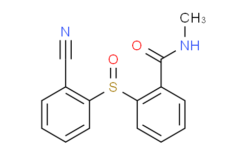 477710-68-2 | 2-(2-氰基苯亚磺酰基)-N-甲基苯甲酰胺