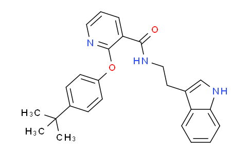 497060-34-1 | 2-(4-Tert-butylphenoxy)-N-[2-(1H-indol-3-yl)ethyl]pyridine-3-carboxamide