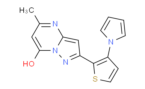 477888-69-0 | 5-methyl-2-[3-(1H-pyrrol-1-yl)thiophen-2-yl]pyrazolo[1,5-a]pyrimidin-7-ol