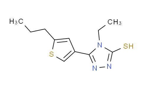 438230-64-9 | 4-Ethyl-5-(5-propylthien-3-yl)-4H-1,2,4-triazole-3-thiol