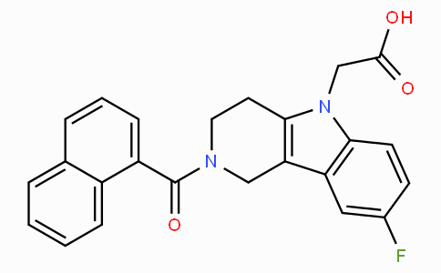 CAS No. 866460-33-5, 2-(2-(1-萘甲酰基)-8-氟-1.2.3.4-四氢吡啶并[4,3-B]吲哚-5基)乙酸