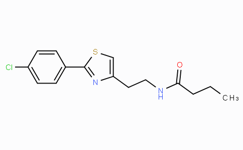 CAS No. 932986-18-0, N-(2-(2-(4-Chlorophenyl)thiazol-4-yl)ethyl)butyramide