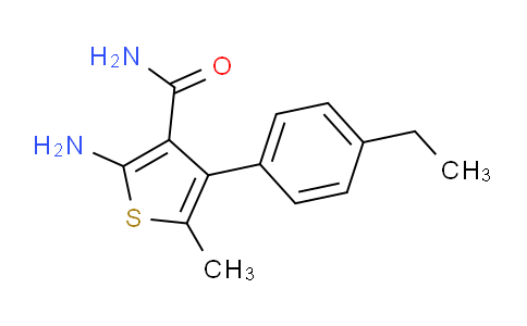 438197-57-0 | 2-Amino-4-(4-ethylphenyl)-5-methylthiophene-3-carboxamide