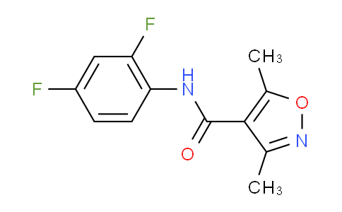 DY211N87 | 478031-58-2 | N-(2,4-difluorophenyl)-3,5-dimethyl-1,2-oxazole-4-carboxamide