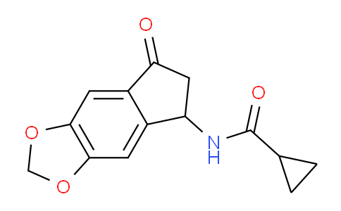 DY211T31 | 444151-83-1 | N-{7-oxo-2H,5H,6H,7H-indeno[5,6-d][1,3]dioxol-5-yl}cyclopropanecarboxamide