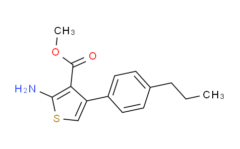 MC213N43 | 350990-11-3 | Methyl 2-amino-4-(4-propylphenyl)thiophene-3-carboxylate