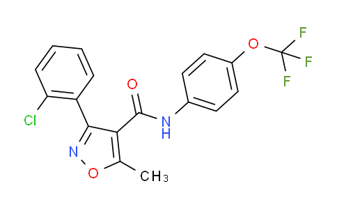 MC214W07 | 309740-96-3 | 3-(2-Chlorophenyl)-5-methyl-N-[4-(trifluoromethoxy)phenyl]-1,2-oxazole-4-carboxamide
