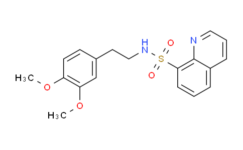 321720-14-3 | N-[2-(3,4-dimethoxyphenyl)ethyl]quinoline-8-sulfonamide