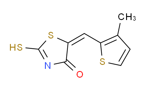 MC215N46 | 309290-77-5 | (5E)-2-Mercapto-5-(3-methyl-2-thienyl)methylene-1,3-thiazol-4(5H)-one