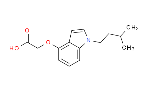 2108552-40-3 | {[1-(3-Methylbutyl)-1H-indol-4-yl]oxy}acetic acid