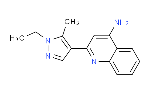 2171318-80-0 | 2-(1-ethyl-5-methyl-1H-pyrazol-4-yl)quinolin-4-amine