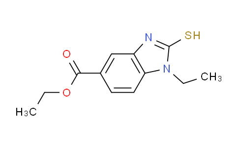 DY217F81 | 295345-27-6 | Ethyl 1-Ethyl-2-sulfanyl-1H-1,3-benzodiazole-5-carboxylate