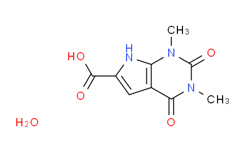 2088942-20-3 | 1,3-Dimethyl-2,4-dioxo-2,3,4,7-tetrahydropyrrolo[2,3-d]pyrimidine-6-carboxylic acid monohydrate